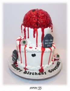 Bloody Brain cake