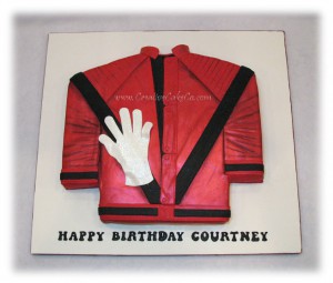 Michael Jackson Jacket & Glove cake