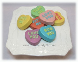 Valentine Candy Hearts sandwich cookies