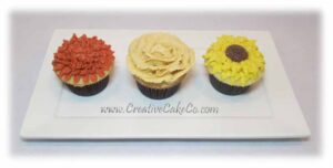 Autumn Flower Cupcakes