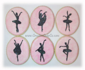 Pink Ballerina Cookies