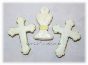 Cross and Chalice Communion cookies