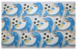 Dolphin Soccer cookies