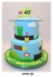 Super Mario Themed cake